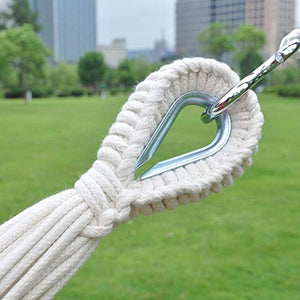 HQSB Macrame Fatto A Mano Macrame Amaca Amaca Doppia Boemia Tela Appeso Swing per Gli Alberi Utilizzare per L'interni Giardino Esterno Patio Porch Decor