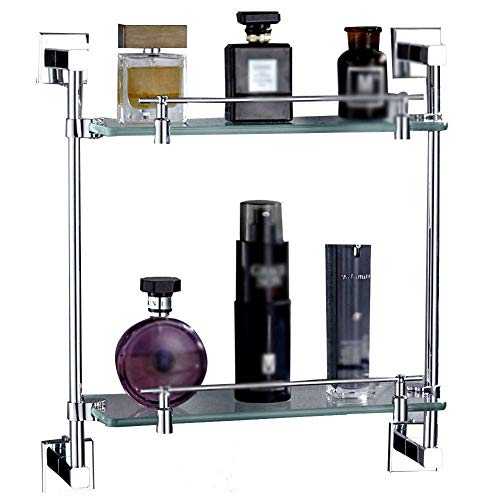 NHLBD Mensola da Bagno, mensola portaoggetti - 2 ° Piano, Bagno Rack Set, Grande Rack di stoccaggio Forniture Rust Cella Caddy for Cucina partizione da Bagno (Dimensioni: 67 Centimetri) (Size : 42cm)