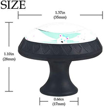 Creature marine divertenti Pomelli per Porta Set di 4 Pomelli per Mobili Manopole per Cassetti Cucina Armadio Vetro
