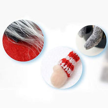 LIOOBO 2 Pezzi Bambola Riutilizzabile Carino vigilia di Natale Creativo Copertura Bottiglia Bottiglia di Vino Protezione per la conservazione del Vino Decorazione di Natale