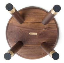 HBING Mobili Panca in Legno massello Sgabello Sgabello per Bambini Panca Scarpa Semplice Noce Nero Legno Sgabello da Salotto per Adulto Adatto per Giardino e Campeggio