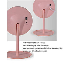 WEHOLY Specchio per Il Trucco a LED con Specchio da Tavolo Leggero da Tavolo Specchio da toeletta per dormitorio Specchio con Luce Ricaricabile Specchio di Bellezza per Ragazza