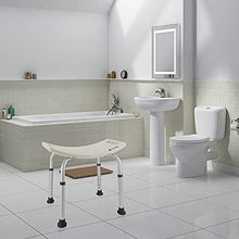 Cablematic - Sgabello per Vasca ergonomico da Doccia Altezza Regolabile per Il Bagno