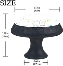 Be Wild Dinosaur Unicorn Pomelli per Porta Set di 4 Pomelli per Mobili Manopole per Cassetti Cucina Armadio Vetro