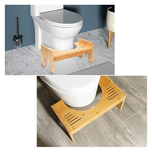 OUKANING Sgabello WC Regolabile in Altezza, Sgabello WC in Legno, vasino Tozzo, Gradino WC 45 x 25 x 22,5 cm