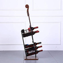 XUSHEN-HU Creativo Violino Modeling Metallo del Ferro Grande Vino Telaio Casa
