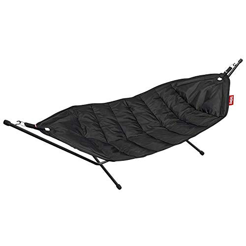 Fatboy® Headdemock Amaca da Esterno con Supporto per Giardino/terrazzo Nero | Amaca Dondolo Matrimoniale per 2 Persone | 270 x 138 cm