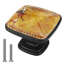 Immagini di divinità egizie Pomelli per Porta Set di 4 Pomelli per Mobili Manopole per Cassetti Cucina Armadio Vetro