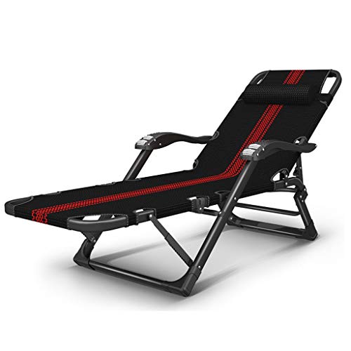 Moolo Lettino Prendisole Zero Sdraio Sedia gravità, Sedia A Sdraio Estate Piega Letto Singolo Adulto Famiglia Ufficio Sedie A Sdraio da Giardino Lounge Chair (Color : A)