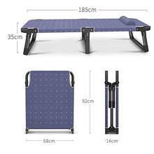 XJAXY Pieghevole Letto Pieghevole per Adulti, Pieghevole Extra Ospite Letto con Antiscivolo Rilievo del Piede, Portatile Piega in su Robusto Telaio, Ospite Letto Pieghevole Letti
