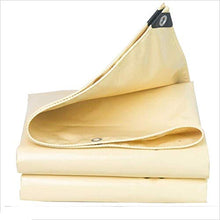MTYLX Outdoor Multifunzionale Incatramata, Rainproof Sunscreen Spessore Impermeabile Panno Esterna Parasole Tela Panno Isolamento Protezione Beige 0,5 Mm,a,5X7M