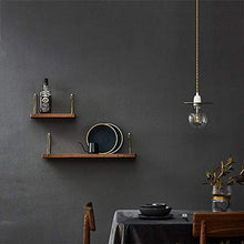 RCLD Una partizione della Decorazione della Stanza Parete attrezzata Mensola Cornice Alta qualità Materiali Metal Design Legno (Size : 60cm)