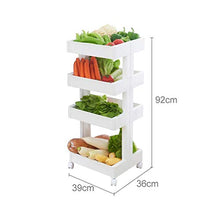 LYM &ripiano di stoccaggio Scaffalature Home Cucina Verdura Portabottiglie da Cucina Scaffale da Terra Scaffale Multi-Strato di rifinitura Multi-Strato Bianco Scaffale di Finitura