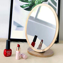 LBWARMB Trucco Specchio con luci Specchio Rotondo dormitorio Desktop piegante for Viso Trucco/rasatura e Altri Bellissimi specchi for Il Trucco Viso