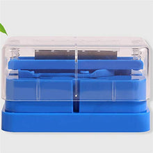 LTLJX Custodia per Farmaci Dispenser per Scatole per Pillole Premium Cut Dispenser per Farmaci da 4 Punti con Scatola per Pillole Trasparente Splitter