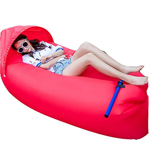 Divano Gonfiabile Letto Gonfiabile Esterno in Tessuto Oxford Parasole Beach Pigro sofà Gonfiabile Amana d'Aria Amaca Portatile (Colore : A, Size : 240x70cm)