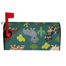 Doxie Cactus Cute Dachshund Dog Designs - Copertura magnetica per cassetta postale per giardino, cortile, dimensioni standard, 53 x 45 cm