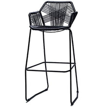 MANG Sgabelli da Bar Sgabello da Bar in Vimini E Rattan Sgabello da Bancone per Esterno da Esterno Sedia da Pranzo Vintage per Cucina Sgabelli da Pub, 580cm