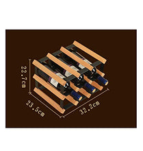 LHQ-HQ Bottiglia di Vino Wine Rack Rack di Vetro Solidi Legno for Il Vino Holder Wine Rack Bagagli