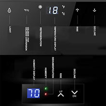 Armadio per Sigari A Temperatura Costante Intelligente per La Casa Humidor per Sigari da Ufficio Mensola in Legno di Cedro Sistema di umidità Intelligente (Color : Black, Size : 45x52.5x72.5cm)