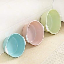 lavello - Lavabo per uso domestico bacino di plastica piccolo piatto tondo spesso lavello lavabo lavabo lavabo lavabo lavabo piccolo - Blu