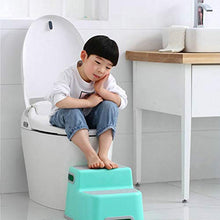 JSJE Sgabello da 2 sgabelli per Bambini - Bambini, Sgabello per Bambini, Sgabello per Ragazzi e Ragazze, Sgabello per la Formazione della Toilette con impugnature antisci Green