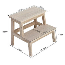WGFGXQ Scaletta scaletta Scaletta Scaletta in Legno massello Scarpa Scaletta Sgabello per Bambini a casa Sgabello a Gradino Adulto Sgabello Mazar 6 Colori Opzionale 35 * 39,5 cm Sgabello a Gradino