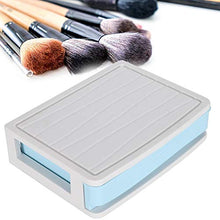 Jadeshay Scatola di immagazzinaggio Tipo di cassetto a Un Solo Strato Toilette Scatola cosmetica Desktop Storage Organizer per Camera da Letto Domestica(Blu)