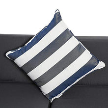 Set Salotto da Giardino Divano 3 Posti Pouf e Tavolino in Rattan Grigio