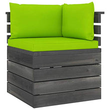FAMIROSA Set Divani da Giardino su Pallet 5 pz con Cuscini Massello Pino-1838