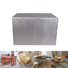 BAILR Copertura Tavolo Esterno 115 * 115 * 74cm, Copertura Mobili da Giardin Rettangolari Copri Tavolo da Giardino Impermeabile Anti-UV Tessuto Oxford Telo Copritavolo da Esterno