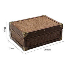 Guoda Umidificatore Sigari Humidor/Materiale Sigaro/umidità Costante/Doppio Strato/capacità Circa 50 Sigari/Dimensioni 29,5x22x12 Cm/Marrone