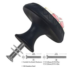 Set di 4 maniglie rotonde per armadio da cucina, credenza, cassettiera, cassettiera, con viti, per cucina, comò, armadietto, bagno, armadio, maiale, magia