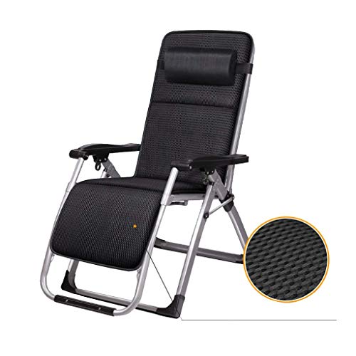 DGHJK Sedie Sdraio reclinabili Pieghevoli Regolabili Sedia Sdraio Relax Extra Ampia con Cuscini Comodi e Traspiranti per Giardino Esterno, Supporto 150 kg