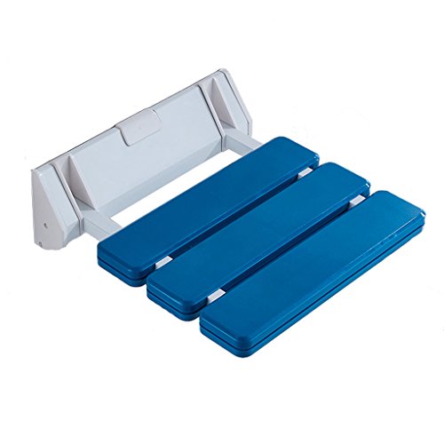 MGMDIAN Doccia Sedia a Muro - Sedia Pieghevole Pieghevole Sgabello Sedia corridoio passerella Sgabello casa di Cura Bagno - WC Bagno Sedia Accessori da Bagno (Color : Blue)