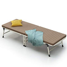 XJAXY Letto Pieghevole per Adulti, Heavy Duty Pieghevole Base di Sonno, A Sei Rapporti Schienale Regolazione, Viaggi Portatile Letto Nap per Indoor & Uso Ufficio
