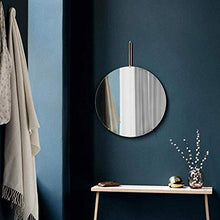 IG Specchio da Bagno a Muro Specchio Rotondo - Specchio Decorazione Della Parete Del Bagno - Specchio per il Trucco per il Trucco,Oro,60 Cm.