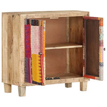 vidaXL Credenza con Patchwork 70x35x75 cm in Legno Massello di Mango