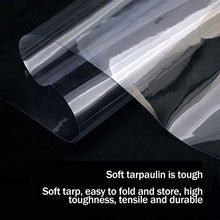 DLMSDG Telone Pieghevole, Trasparente in Plastica con Occhielli Impermeabile Isolante Antipioggia Pieghevole, Granai, Colture, Tettoie, Aziende Agricole, ECC(0.3mm1x4m(3.3x13.1ft))