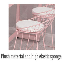 SAP - Sgabello da bar alla moda, creativo, sedia da bar e schienale alto, girevole, per la colazione, ristorante, resistente (colore: rosa, dimensioni: 65 cm)