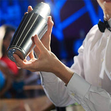 YLJB Strumenti per La Preparazione di Cocktail 13pcs / Set in Acciaio Inox Cocktail Shaker Ice Tong Mixer Bevande Boston Bartender Browser Kit Bar SetStrainer per Compleanno Portatile