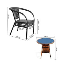 HLZY Tavolo in Vimini in Rattan mobili in Patio e Set Sedia, Arredamento per Esterni Ratan Patio Set di mobili per Patio Rattan Tavolo da Pranzo Set di Tessuto di Vimini