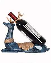 JL Tabletop Wine Rack, Vino Bottle Holder, Cervo Wine Forma mensola del Supporto della cremagliera del Vino del Metallo Scultura pratici Artigianale Pagina Caduta Decorazione Decorazione for la casa