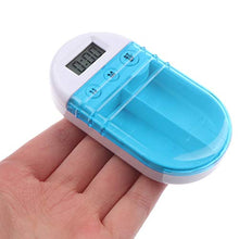 Dispenser per pillole elettroniche, promemoria per farmaci, con promemoria e promemoria per pillole, portatile, per viaggi, casa, ufficio