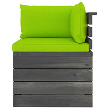 FAMIROSA Set Divani da Giardino su Pallet 6 pz con Cuscini Massello Pino-1862