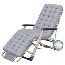 Sywlwxkq Sedia Oversize a gravità Zero per Persone Pesanti Pieghevole Regolabile Sun Lounge Reclinabile Patio Giardino Supporta 200 kg Grigio