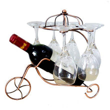 YKW Creativo Wine Rack Bottiglia di Vino Rosso portaocchiali appende Upside-Down Coppa Calici Display Rack (Color : Bronze)
