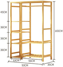 JINPENGRAN Moderna Double Single assemblato Armadio della Famiglia di Legno Solido Tessuto, Guardaroba di 360 ° nessun Morto Angolo, Anti-Grigio e alla Polvere, Piedi di Sostegno Alti