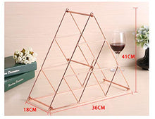 Buy and buy at Brandon Creative Home Decoration Ornaments Wrought Iron Wine Rack Pyramid Wine Rack Wine Display Rack RemovableRose GoldLarge