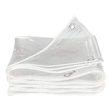 MY1MEY Telo Trasparente per Esterno, 0.3Mm Telo Trasparente Gazebo, Tenda Trasparente Plastica Impermeabile Rinforzato Resistente All'Aperto, per Rimorchi, Auto, Barche(0.3mm1.5 * 3m(4.9 * 9.8ft))